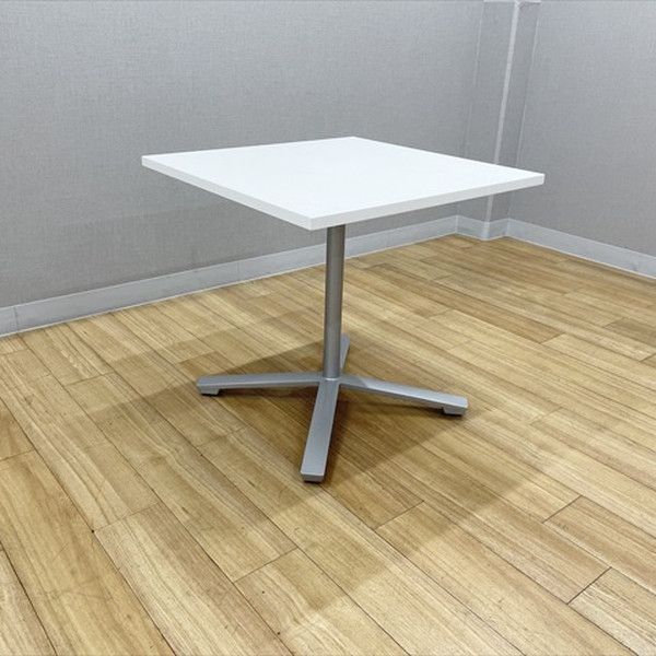 ミーティングテーブル 完成品 角テーブル ビエナ 天板固定 単仲裁タイプ 作業台 平机 W750 D750 コクヨ ホワイト 10,868円