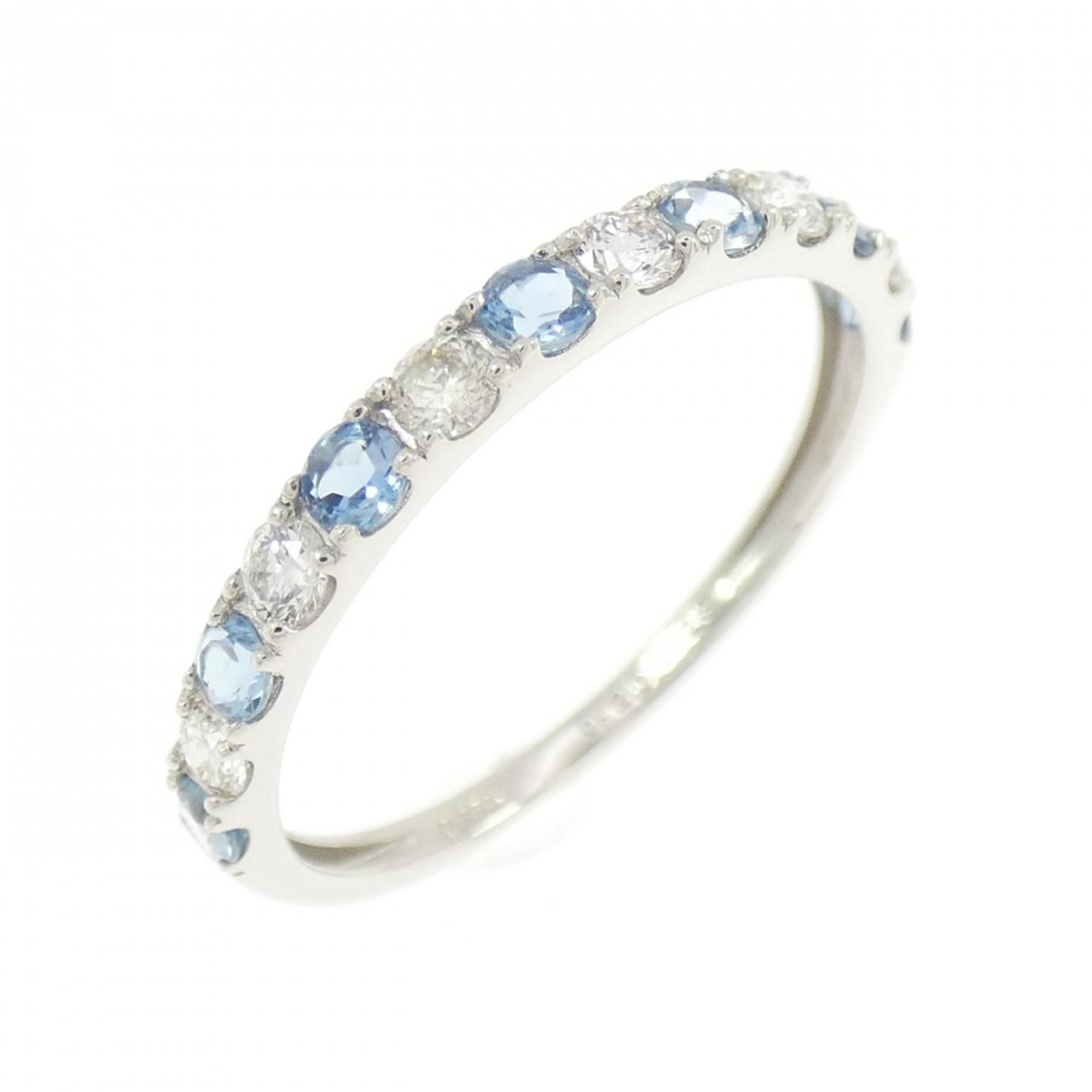 PT950 アクアマリン リング 0.20CT - メルカリ