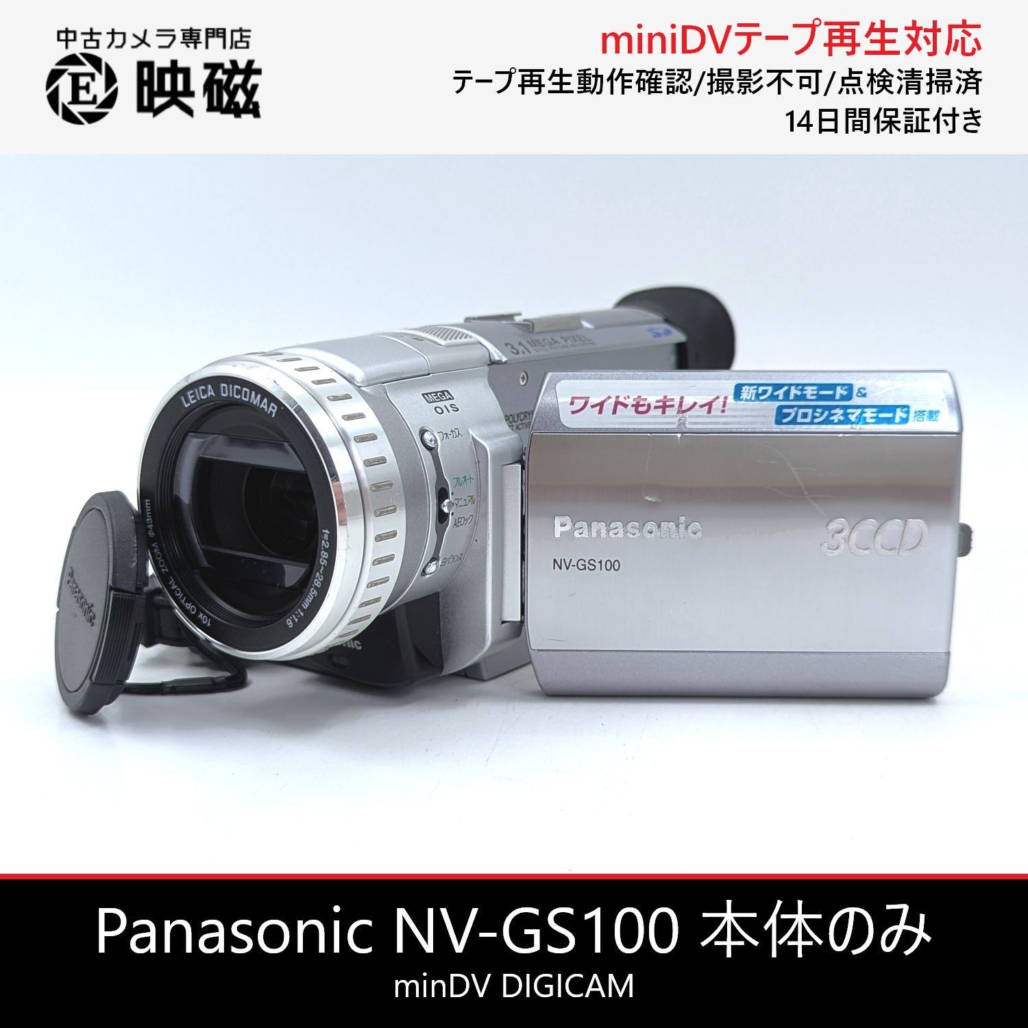 Panasonic パナソニック NV-GS100 本体のみ miniDVビデオカメラ 整備