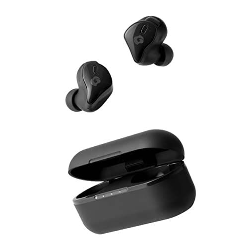 GLIDiC TW-6100 ワイヤレスイヤホン Bluetooth 5.2 【Tile機能 カナル型 極上のフィット感 IPX5防水規格 アクティブノイズキャンセリング 急速充電 最大35時間】 ブラック 横 45.0mm × 高さ 30.0mm × 奥行