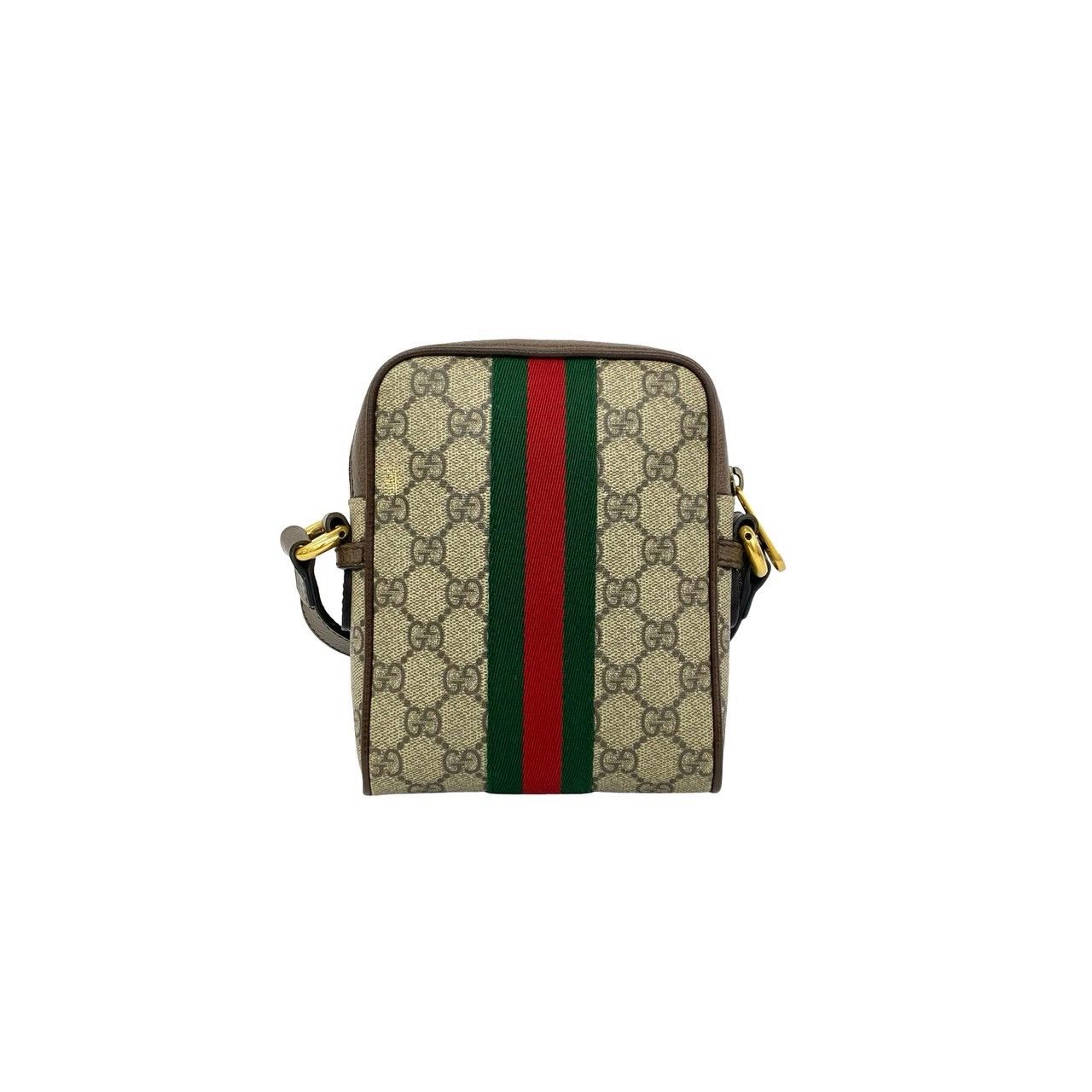 極 美品 GUCCI グッチ オフィディア シェリーライン GG 柄 ロゴ金具