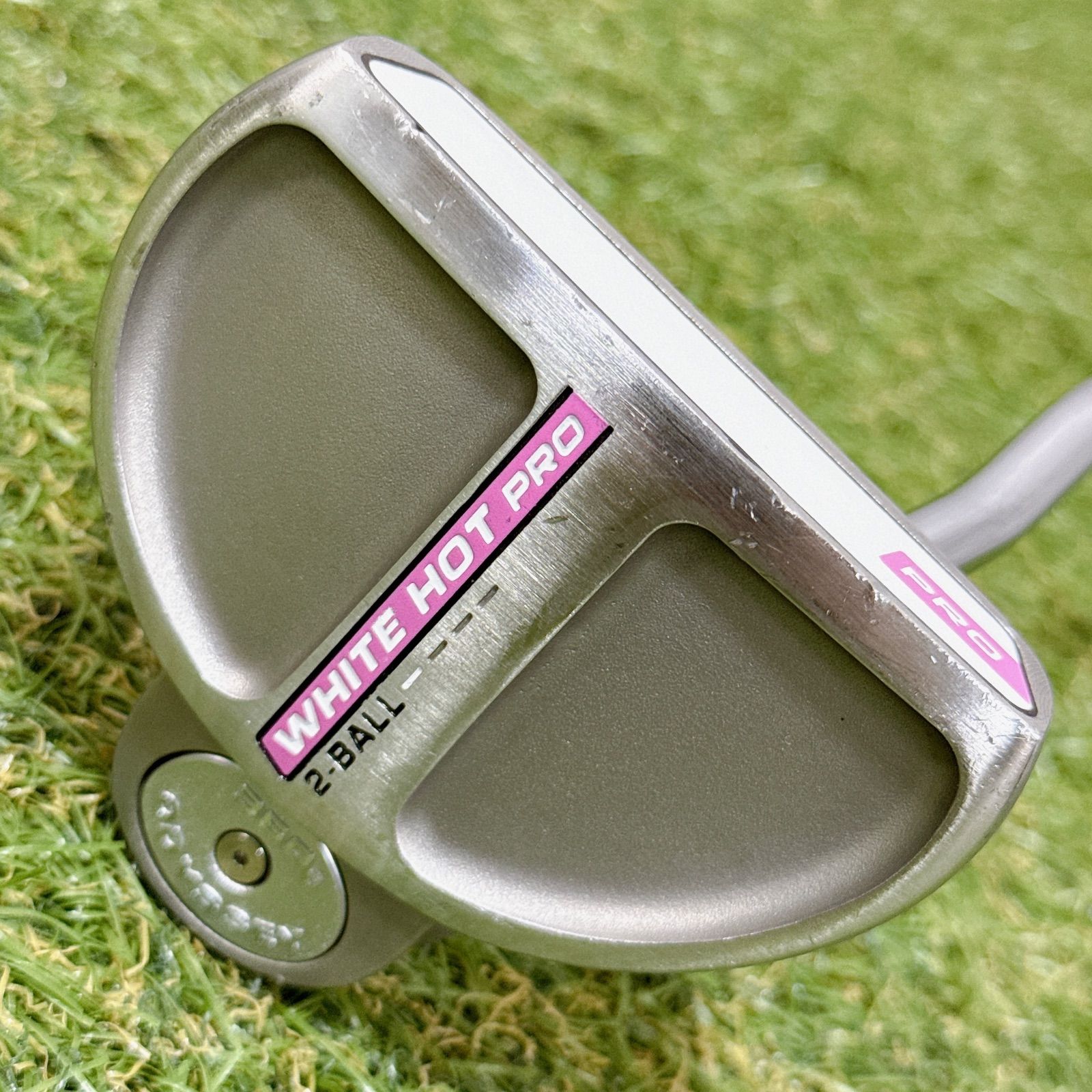 名器 オデッセイ ODYSSEY WHITE HOT PRO 2-BALL ホワイトホット プロ 2ボール レディース パター 女性用 32インチ 右【H183】