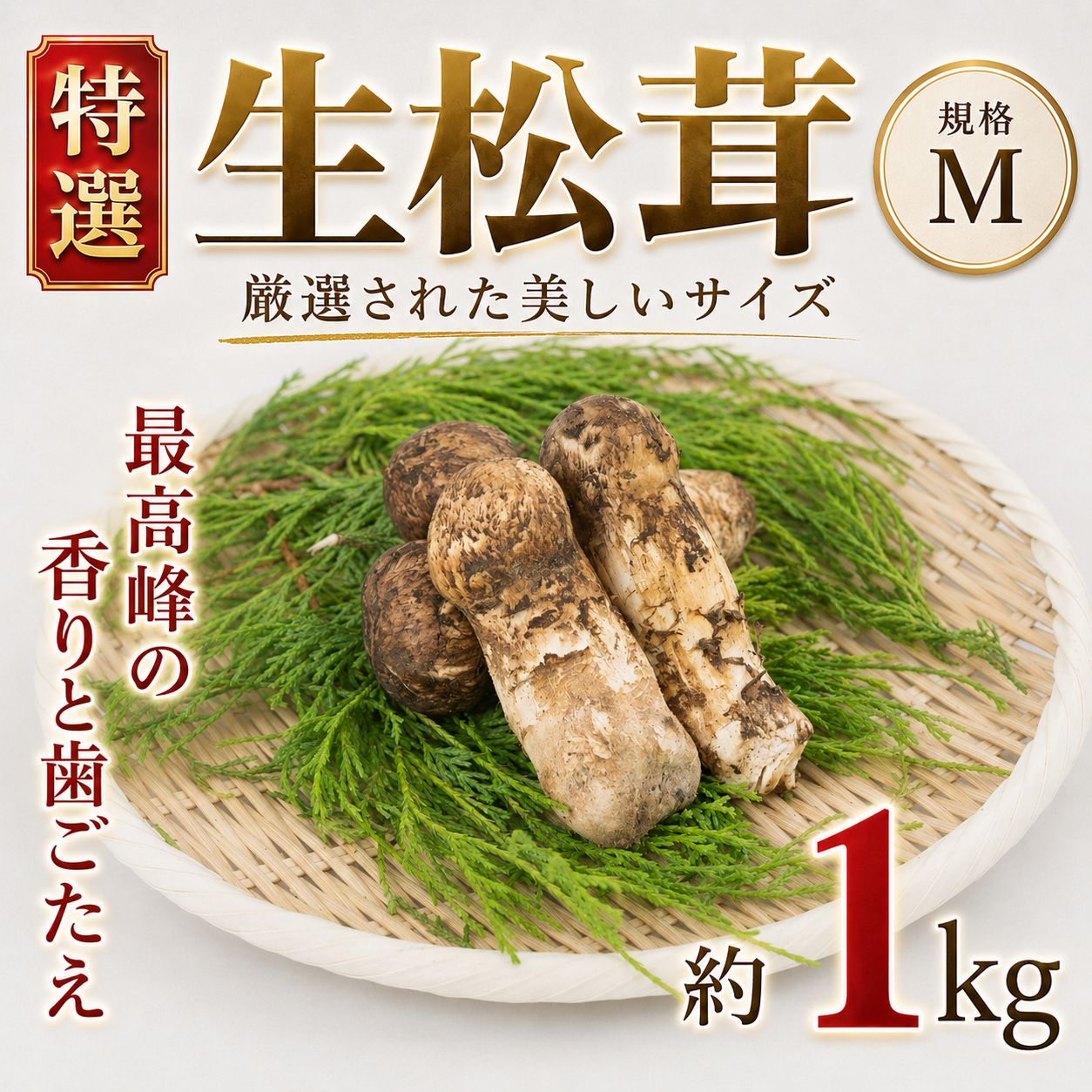 生松茸 約1kg Mサイズ つぼみ 中国雲南省産 新品 - メルカリ
