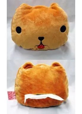 [Used] Tissue Case Tissue Cover Capybara-san Face Plush Toy Tissue Case ~ Strawberry ~ Sweets ~ “Capybara-san”