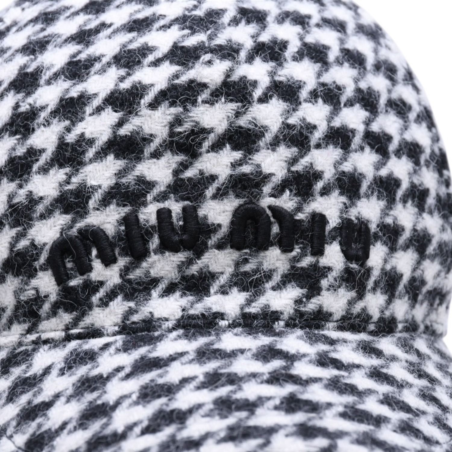 miu miu ミュウミュウ ロゴ ベースボール キャップ ホワイト 白 ミュウ ミュウ 帽子 極美品 MIU MIU ミュウミュウ ベースボール