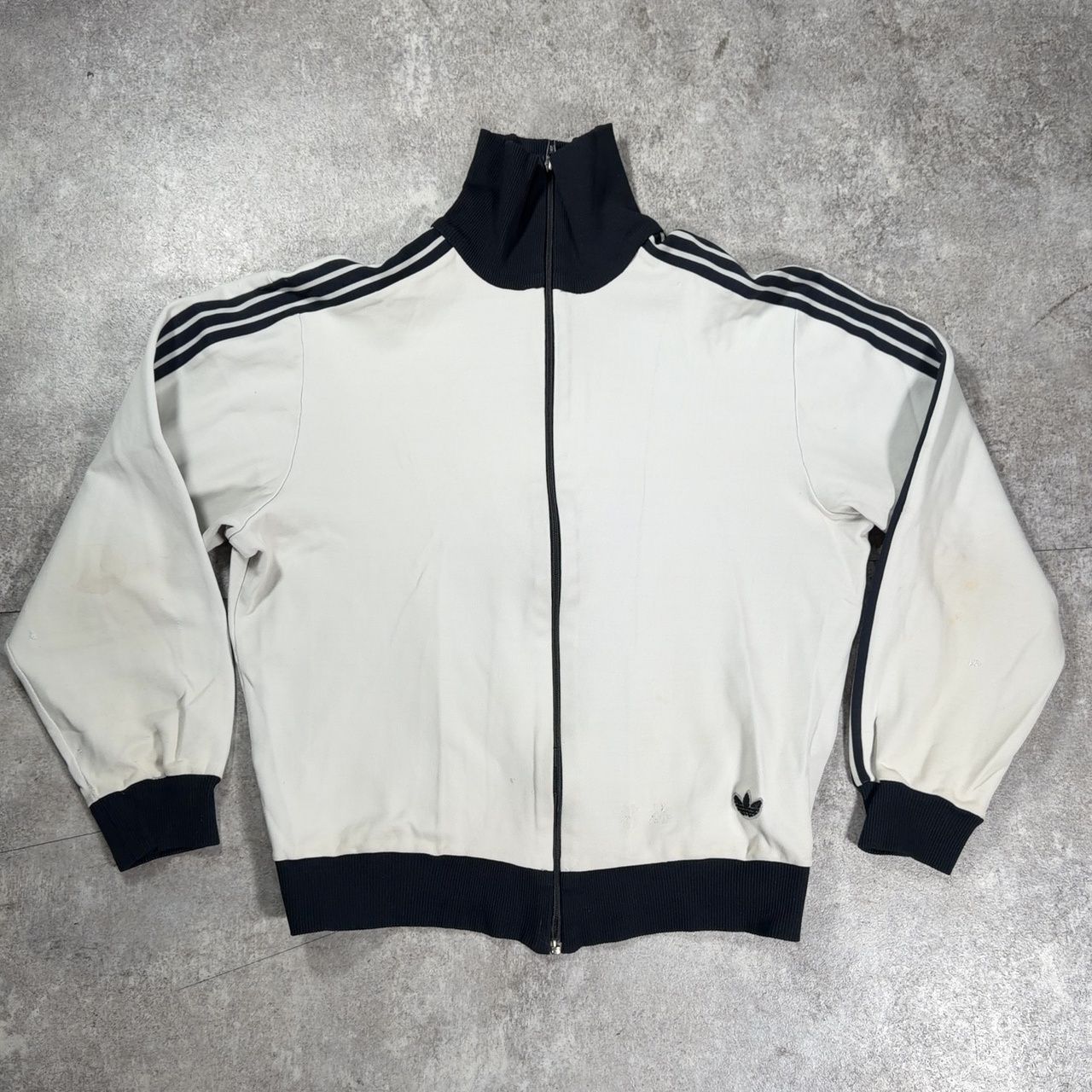 デッドストック 80s アディダス デサント セットアップ 0号 白黒 在原 adidas アディダス ～80'sトラックジャケット デサント製 4 ホワイト