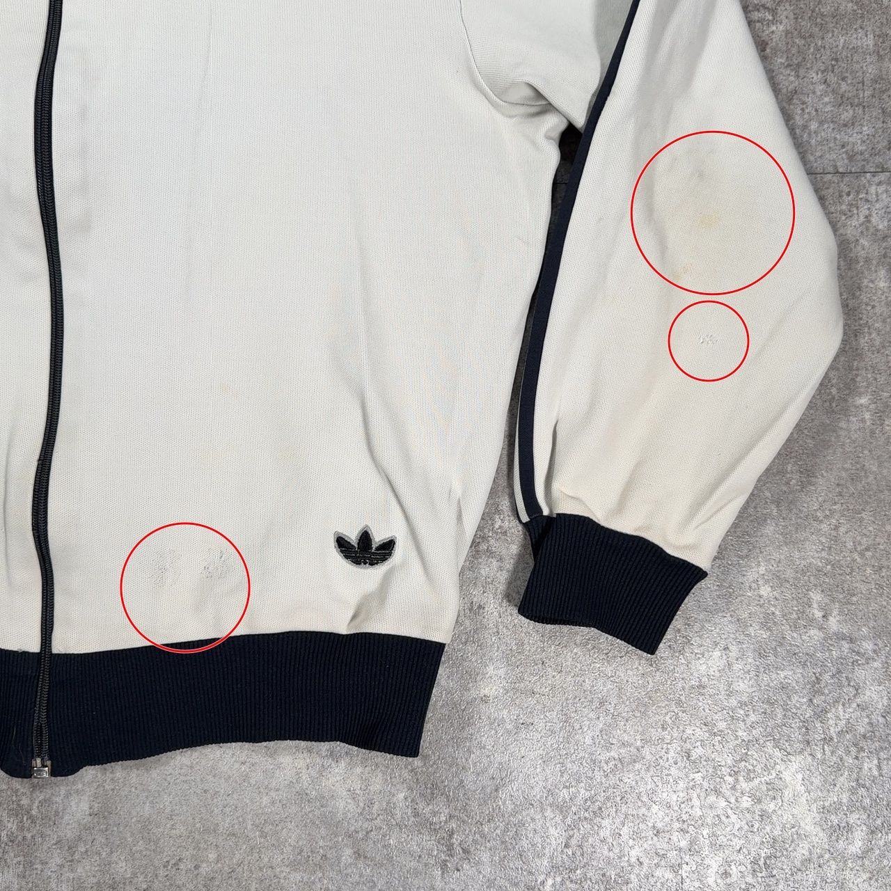 adidas アディダス ～80'sトラックジャケット デサント製 4 ホワイト