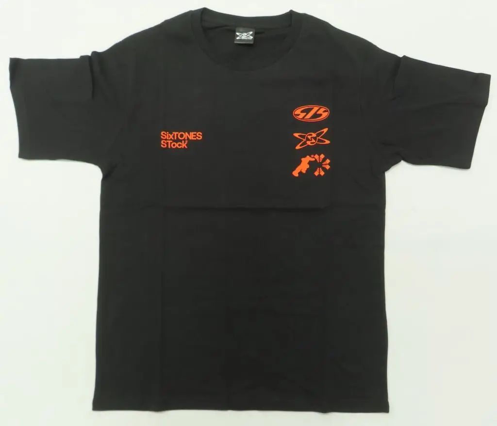 STock 【SixTONES 中古】Tシャツ SixTONES ロゴ Tシャツ ブラック