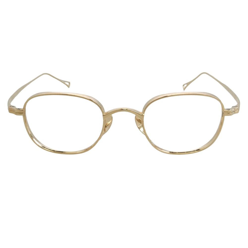 Kamemannen KameMannen KMN-114 Square Shape Glasses Glasses Eyewear Gold 4622-145 [Good Condition] [Used]