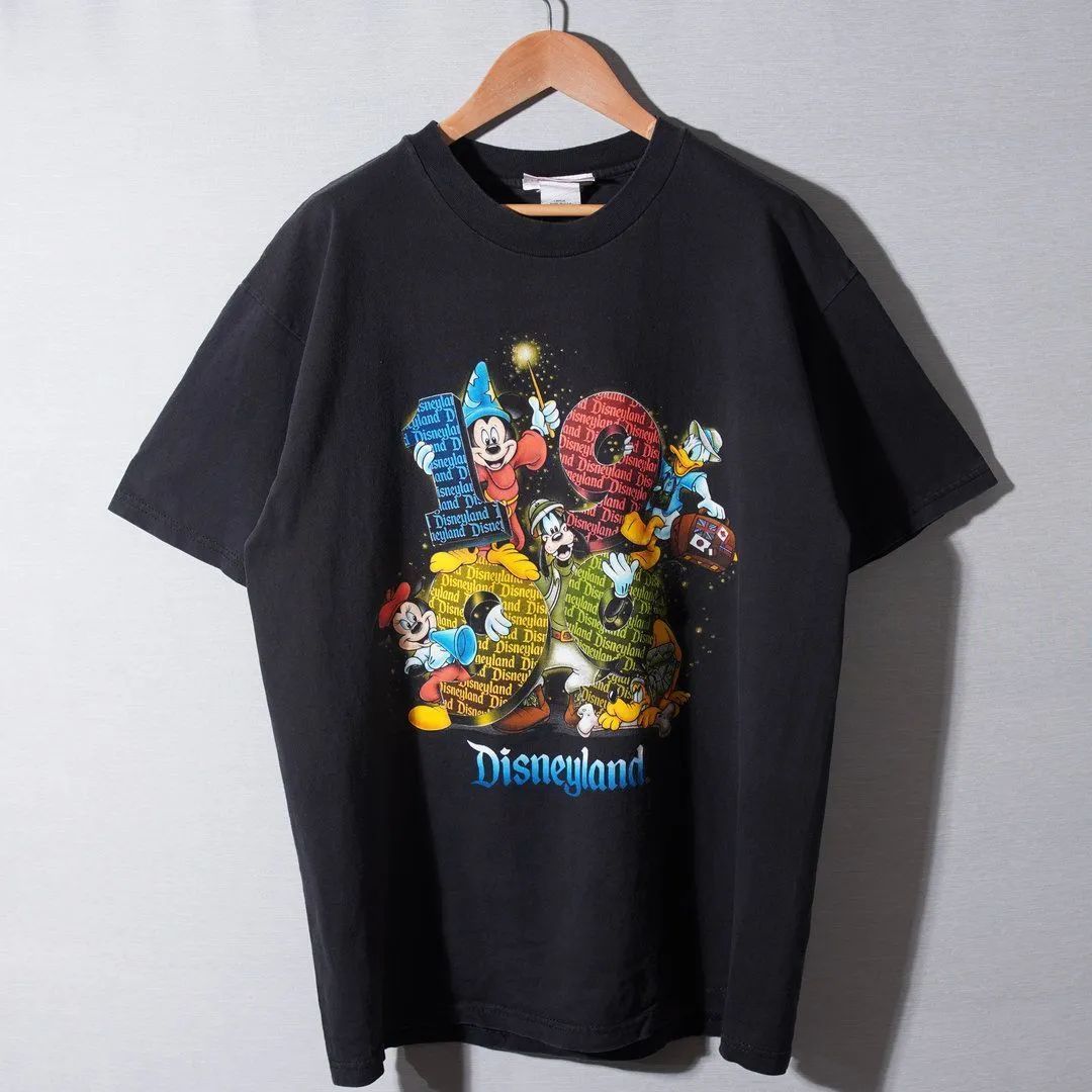 90s USA製 1999年製 ディズニー Disney Tシャツ L ブラック