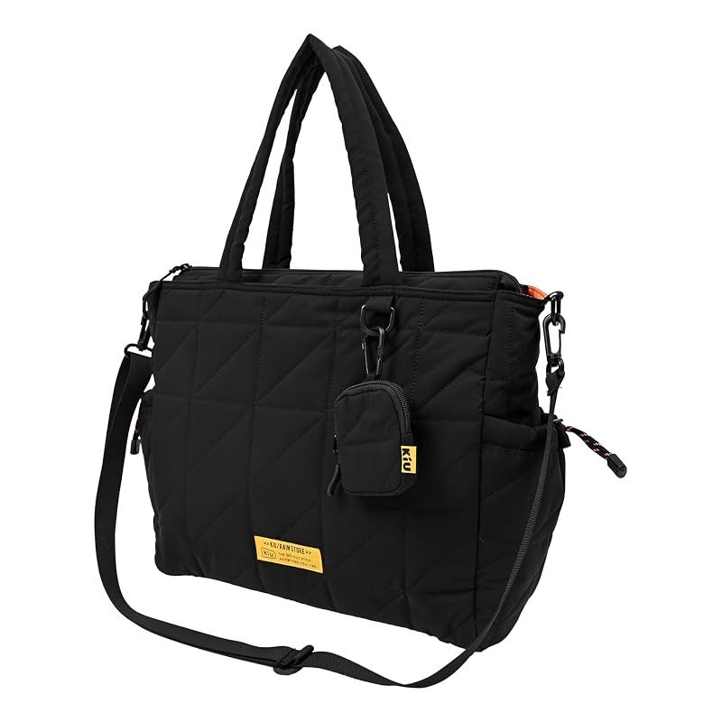 【新品】 [キウ] スクエアパデッドマルチパーパストートバッグ SQUARE PADDED MULTI-PURPOSE TOTE BAG 防水 撥水 キルティング マザーズバッグ 大容量 ショルダー ポケット おしゃれ かわいい カジュアル アウトドア 秋 1
