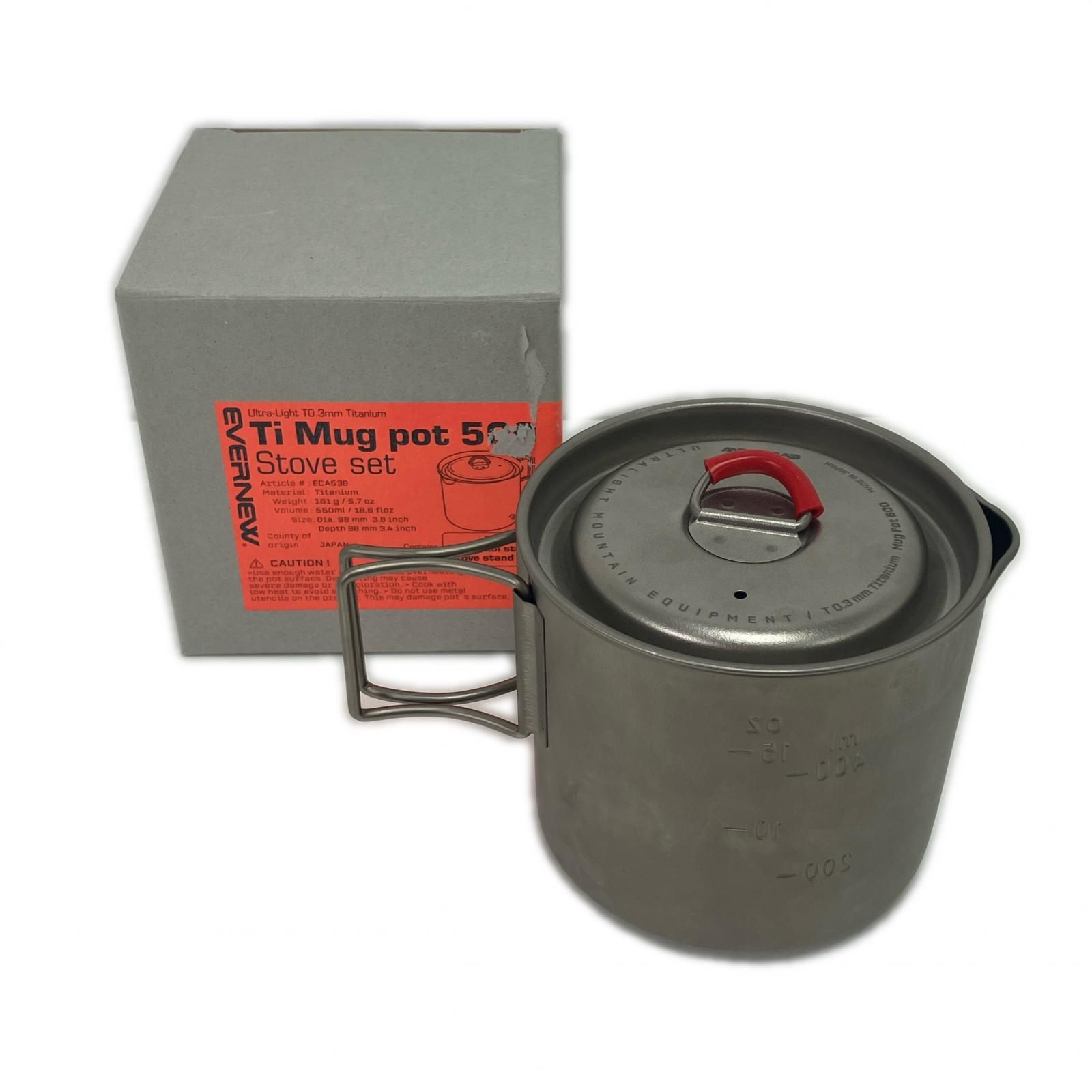 EVERNEW エバニュ i Mug pot 500 Stove set チタンマグポット ECA538