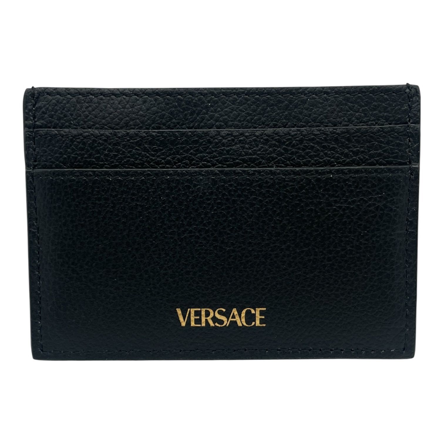 【美品】VERSACE ラ メデューサ カードホルダー カードケース レザー レディース メンズ ブラック ヴェルサーチ 人気 ファッション 17,750円