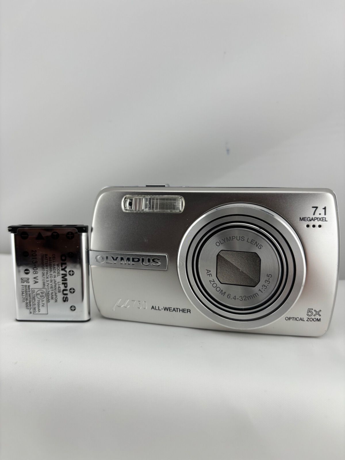 2360 [Good Condition, Operation Confirmed] OLYMPUS MU 750 Silver Olympus Mu