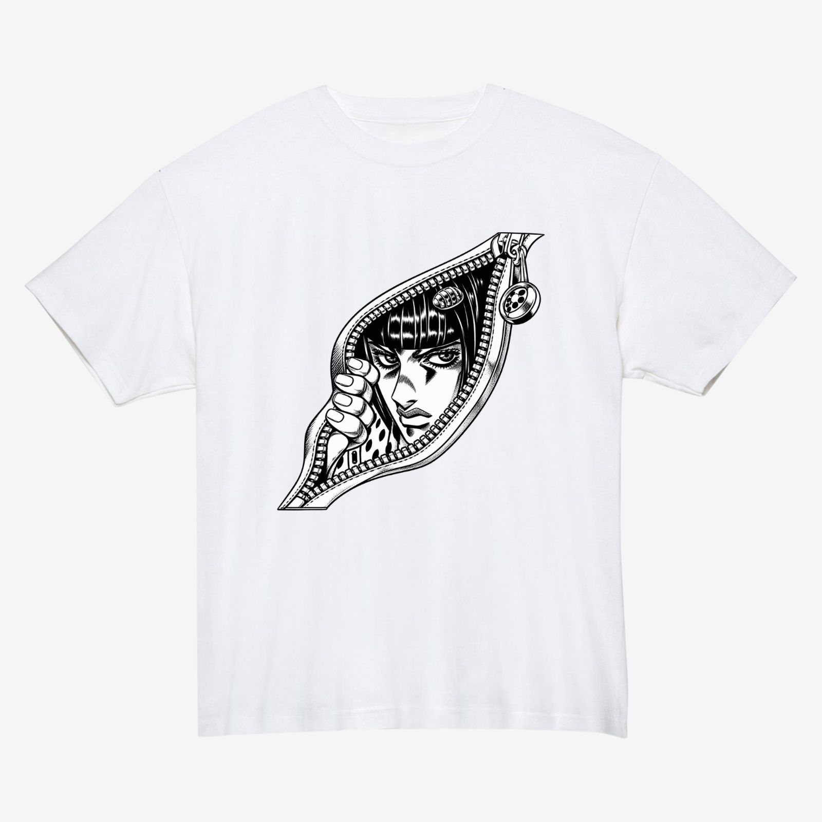 ジョジョの奇妙な冒険 ブローノ・ブチャラティ Tシャツ ジッパー