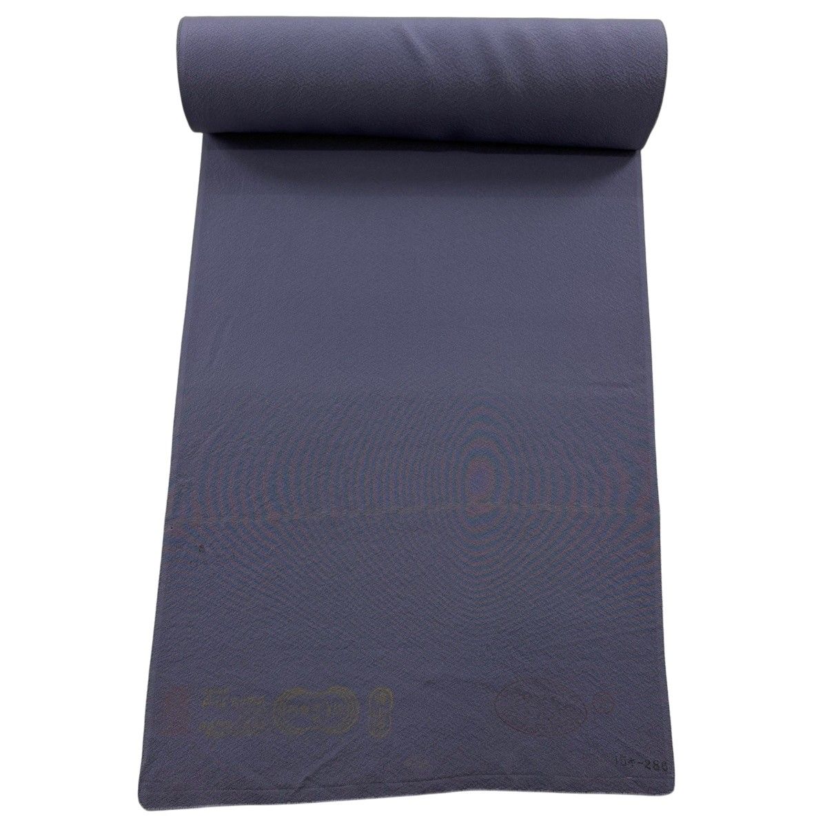 反物 秀品 色無地 灰紫 正絹 【中古】
