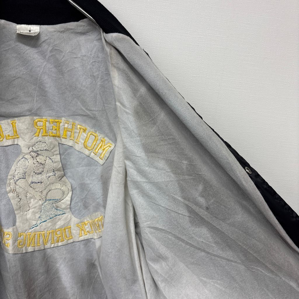 AUBURN SPORTSWEAR】 80～90s USA製 企業 バック刺繍 スタジャン