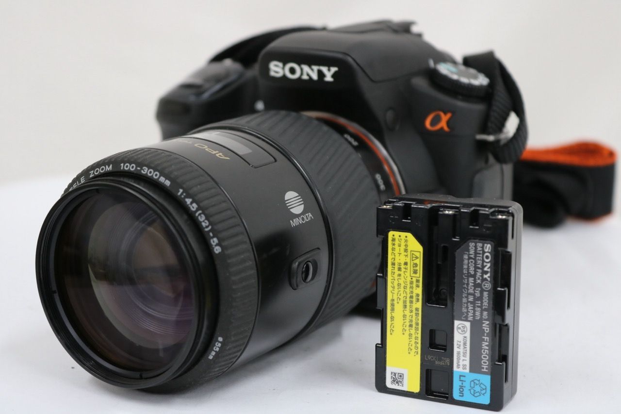 [Return Guarantee] Sony Sony α300 MINOLTA AF APO TELE ZOOM 100-300mm F4.5-5.6 digital single-lens e17837