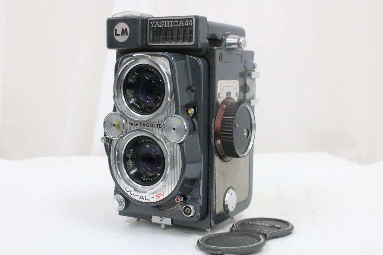 【返品保証】 ヤシカ Yashica44 LM Yashinon 60mm F3.5 二眼カメラ e18221