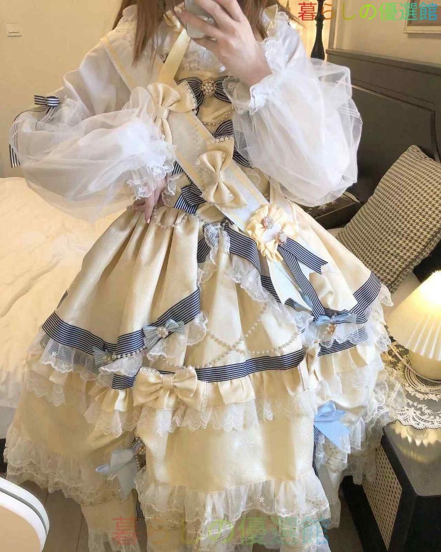 by-369【新品】 lolita オリジナル 洋服 ロリータ ワンピース 同人 コスプレ衣装 キャラクター衣装 衣装 仮装 レディース 可愛 日系女子中高生 学園祭 文化祭 雰囲気 お呼ばれ イベント 大人 舞台 新年会 cp828