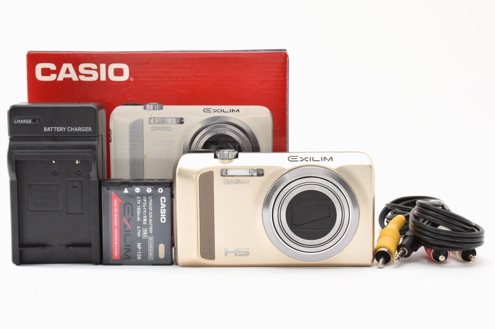 Practical Optics with Beauty Box CASIO Casio EXILIM EX-ZR500 Gold Compact Digital Camera #4586 -1