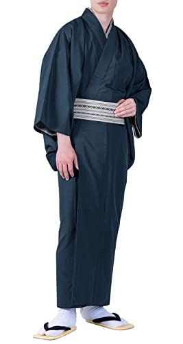 [KYOETSU] [キョウエツ] 着物 洗える 袷着物 無地 紬 和服 メンズym bcf2a97f