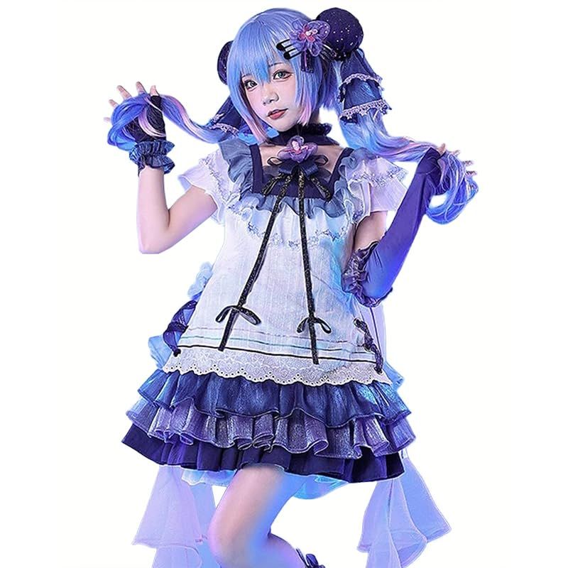 【新品】 [milky time] 初音ミク コスプレ ワンピース ボーカロイド ハロウィン レディース 紫 ブルーベリー 0 10,457円
