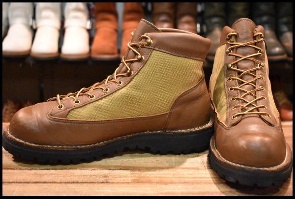 10EE 良品 白タグ】Danner ダナーライト 30420X 茶 ブラウン カーキ