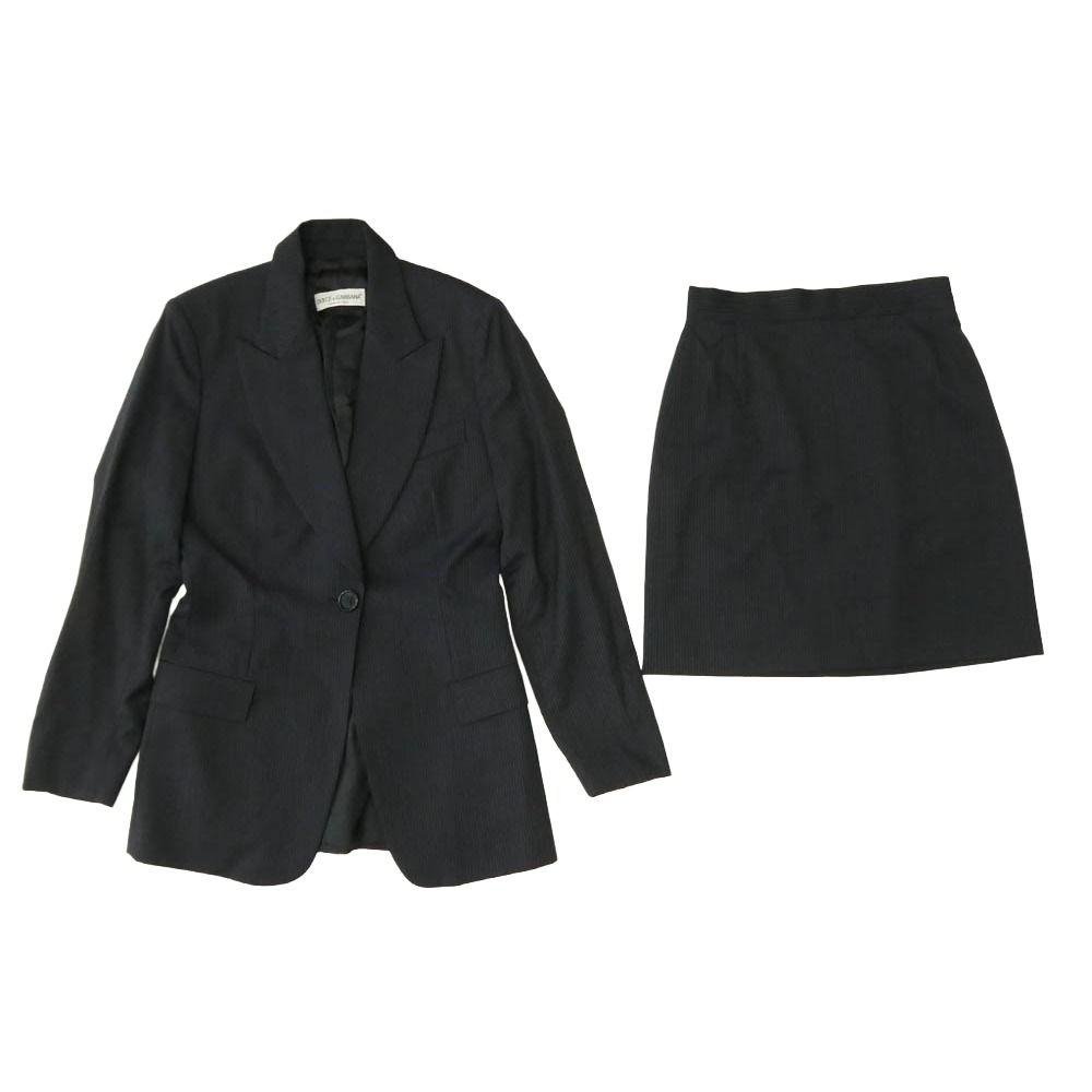 ドルチェ&ガッパーナ セットアップ ジャケット スカート DOLCE&GABBANA ドルチェアンドガッバーナ イタリア製 ウール