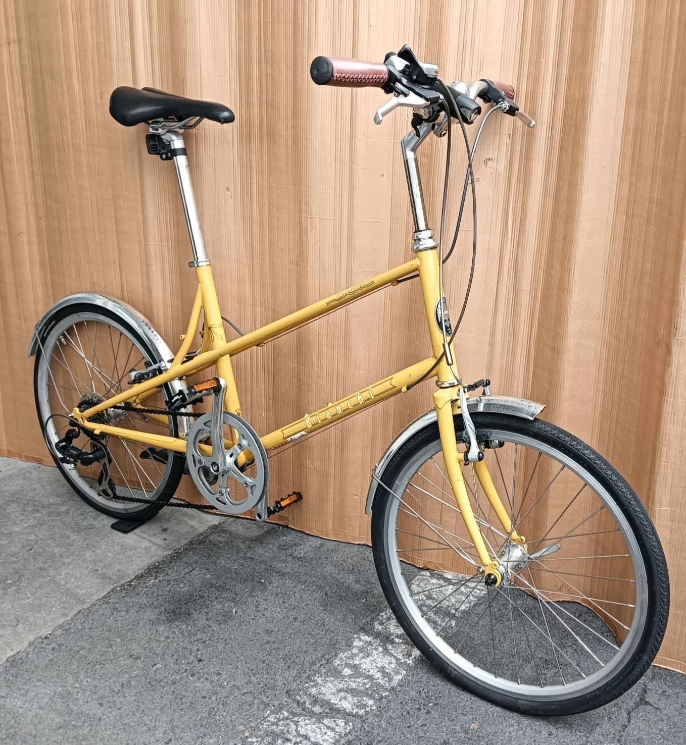 [引取限定] 美品！Bianch Merlo ビアンキ メルロー ミニベロ