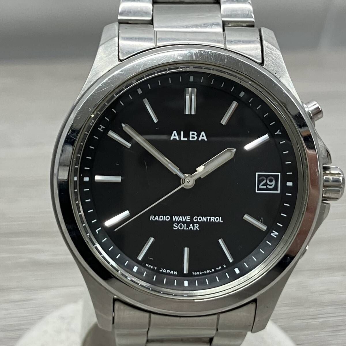 junk SEIKO SEIKO ALBA 7B52-0AT0 radio wave solar