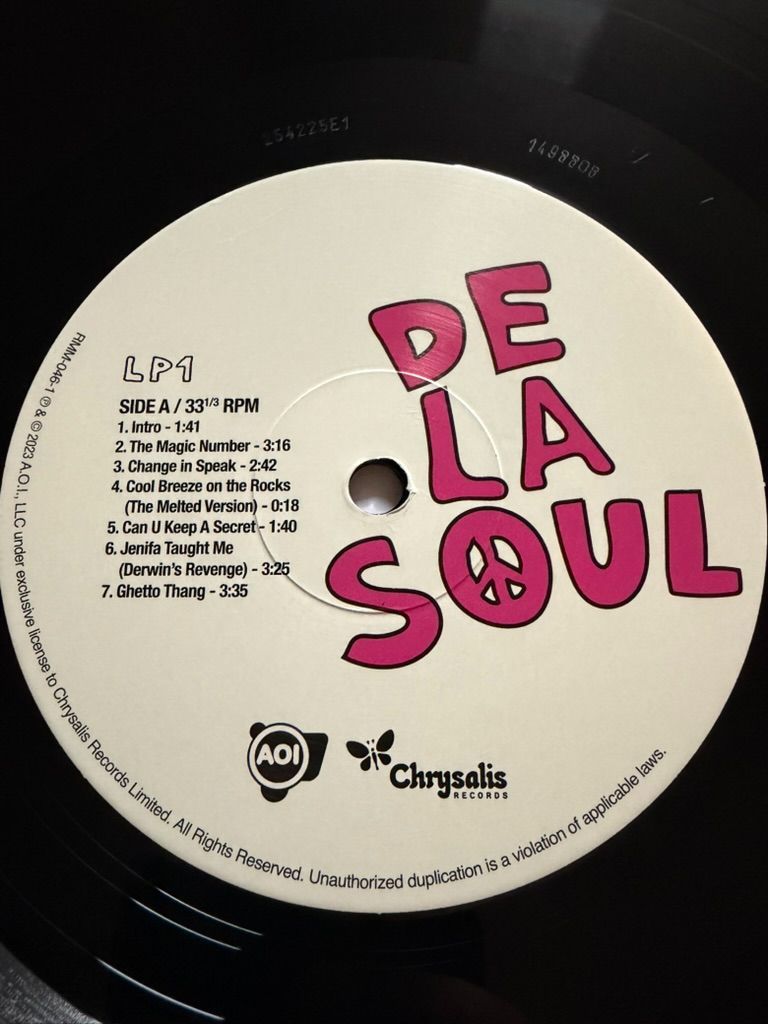 De La Soul 3 Feet High And Rising デラソウル 2LP レコード アナログ