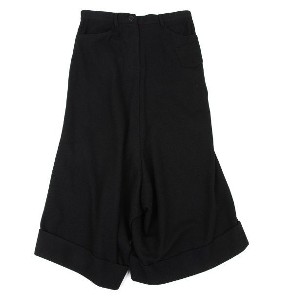 レギュレーション ヨウジヤマモトREGULATION yohji yamamoto ウール混サルエルワイドパンツ 黒3