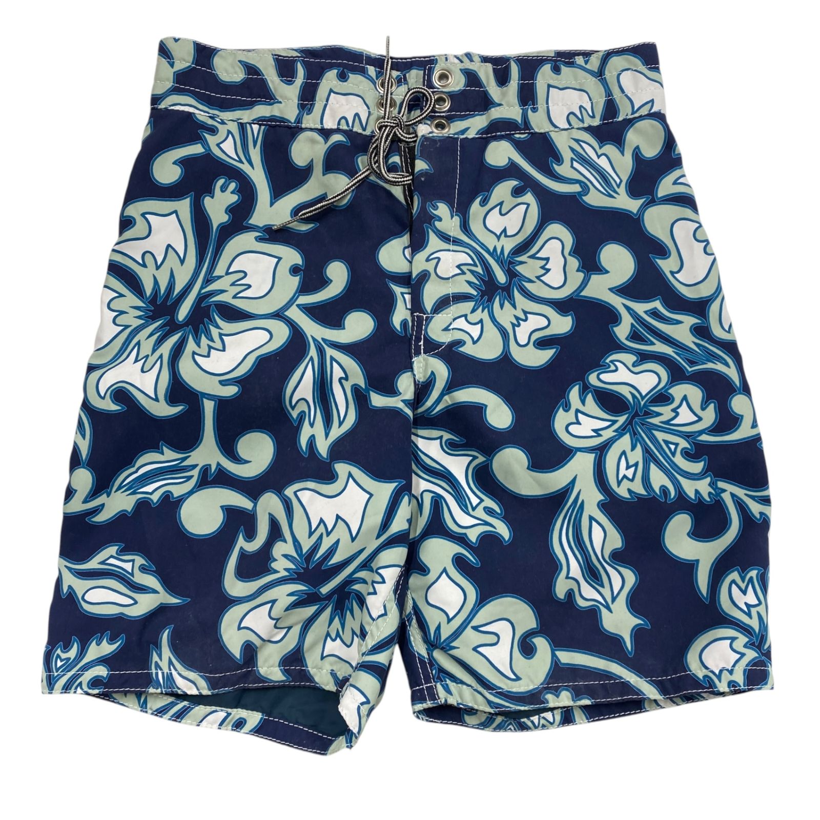 未使用/経年保管 BIRDWELL バードウェル BEACH BRITCHES ビーチ・ブリッチズ アメリカ製 ボードショーツ 花柄 タグ劣化 C17062RK