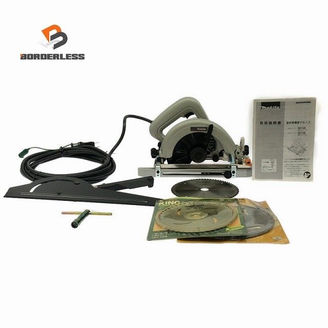 ☆中古美品☆makita マキタ 100V 165mm 6型 造作用精密マルノコ 5613A コード式 精密丸のこ 精密丸ノコ 精密丸鋸 木工用 切断機134015