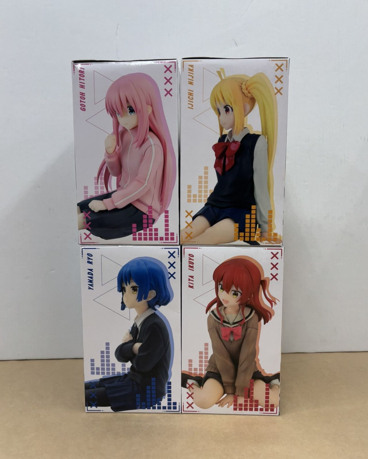 【メルカリ市限定価格】ぼっちざろっく　後藤ひとり、伊地知虹夏、喜多郁代フィギュア アニメ ぼっち・ざ・ろっく ふぃぐきゅーぶ 後藤ひとり 山田リョウ
