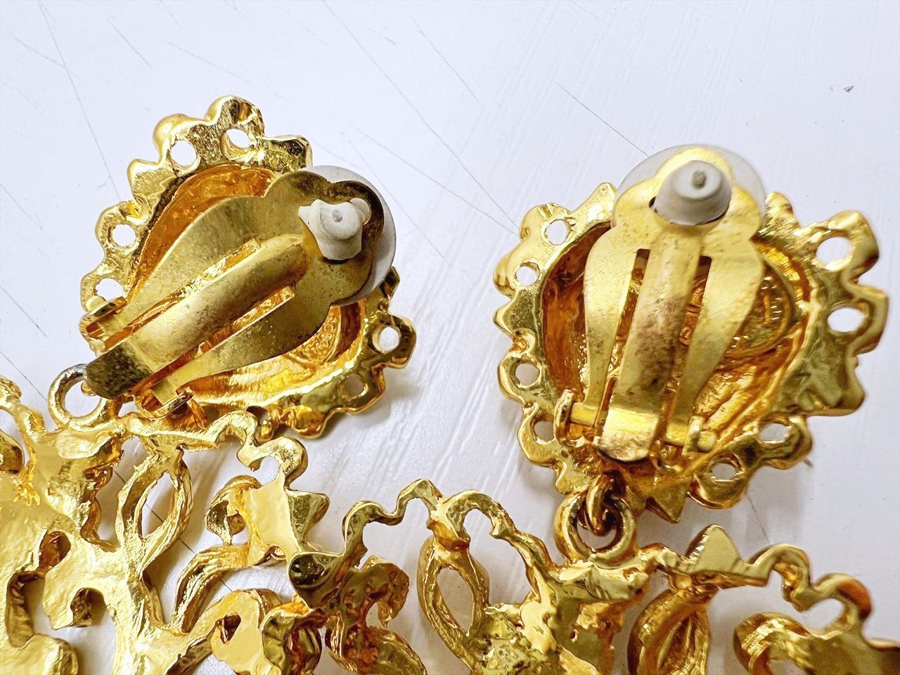 美品 Christian Lacroix クリスチャンラクロワ ハート CLロゴ ストーン