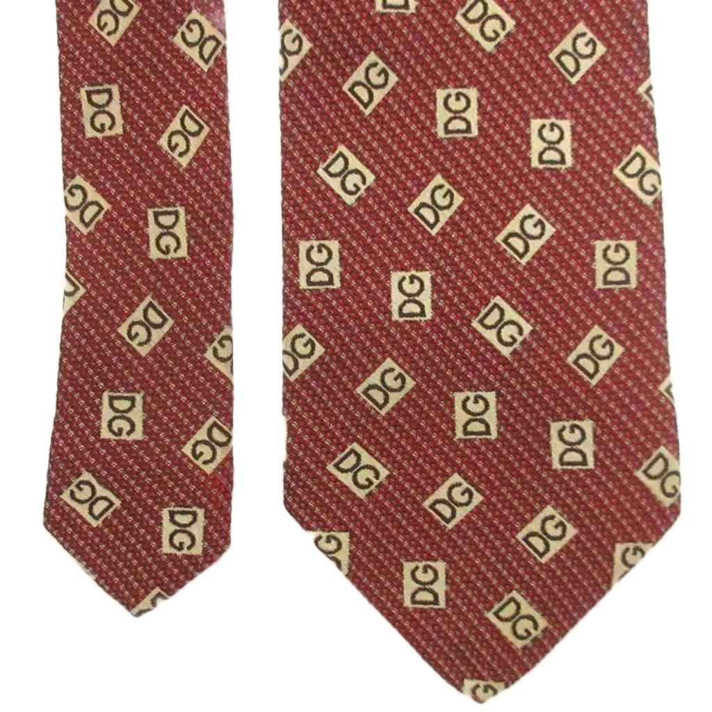 ドルチェ&ガッバーナ ドルガバ DOLCE&GABBANA シルク ネクタイ ワイド