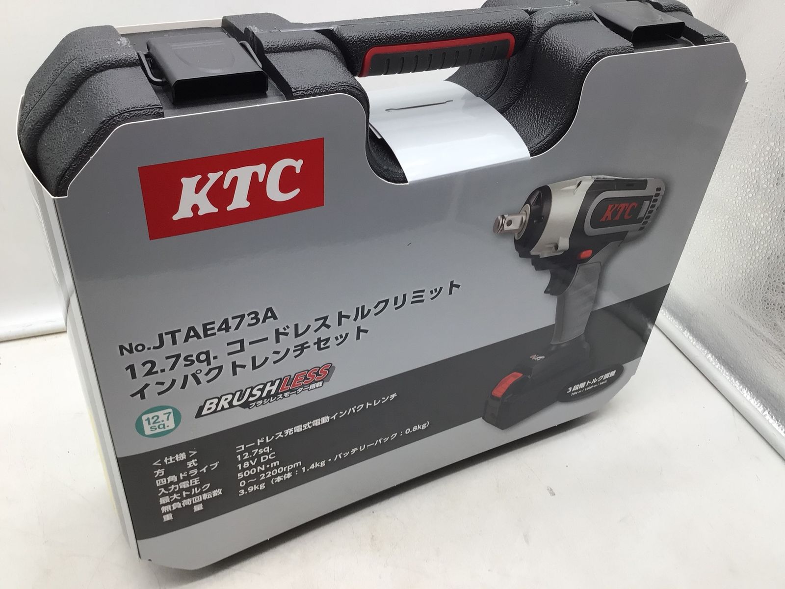 【未使用】KTC/京都機械工具 JTAE473A ☆12.7sqコードレストルクリミットインパクトレンチセット [IT_F019B][笠寺][M04]