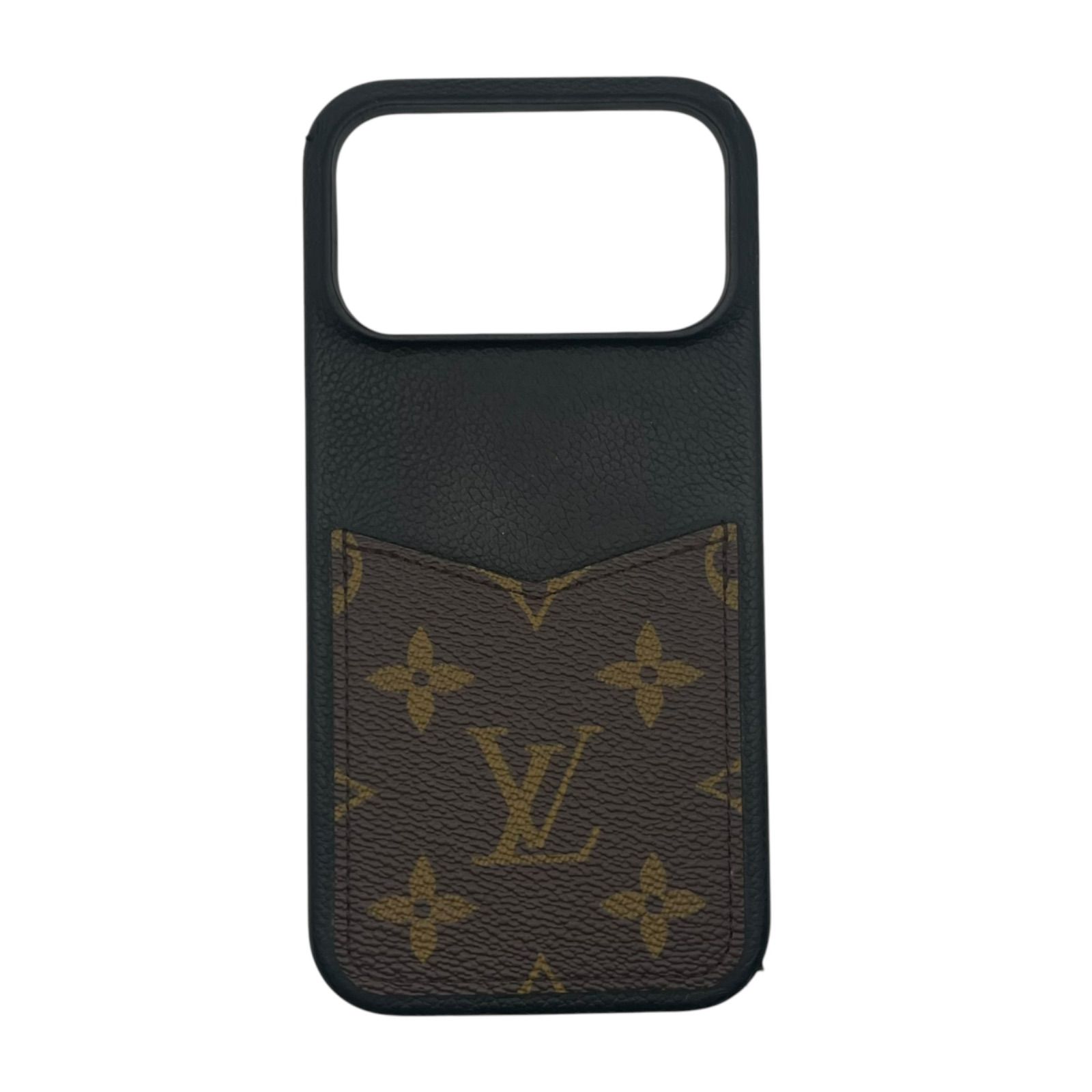 LOUIS VUITTON ルイ・ヴィトン ビトン モノグラムキャンバス バンパー パラス iPhone 17 Pro Max スマホケース M26927 モノグラム ブラック ノワール カーフレザー 牛革 iPhoneケース スマートフォン 携帯ケース