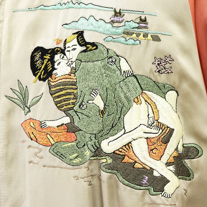 美品】GUCCI グッチ スカジャン サイズ 50 メンズ 花鳥風月 春画 トム