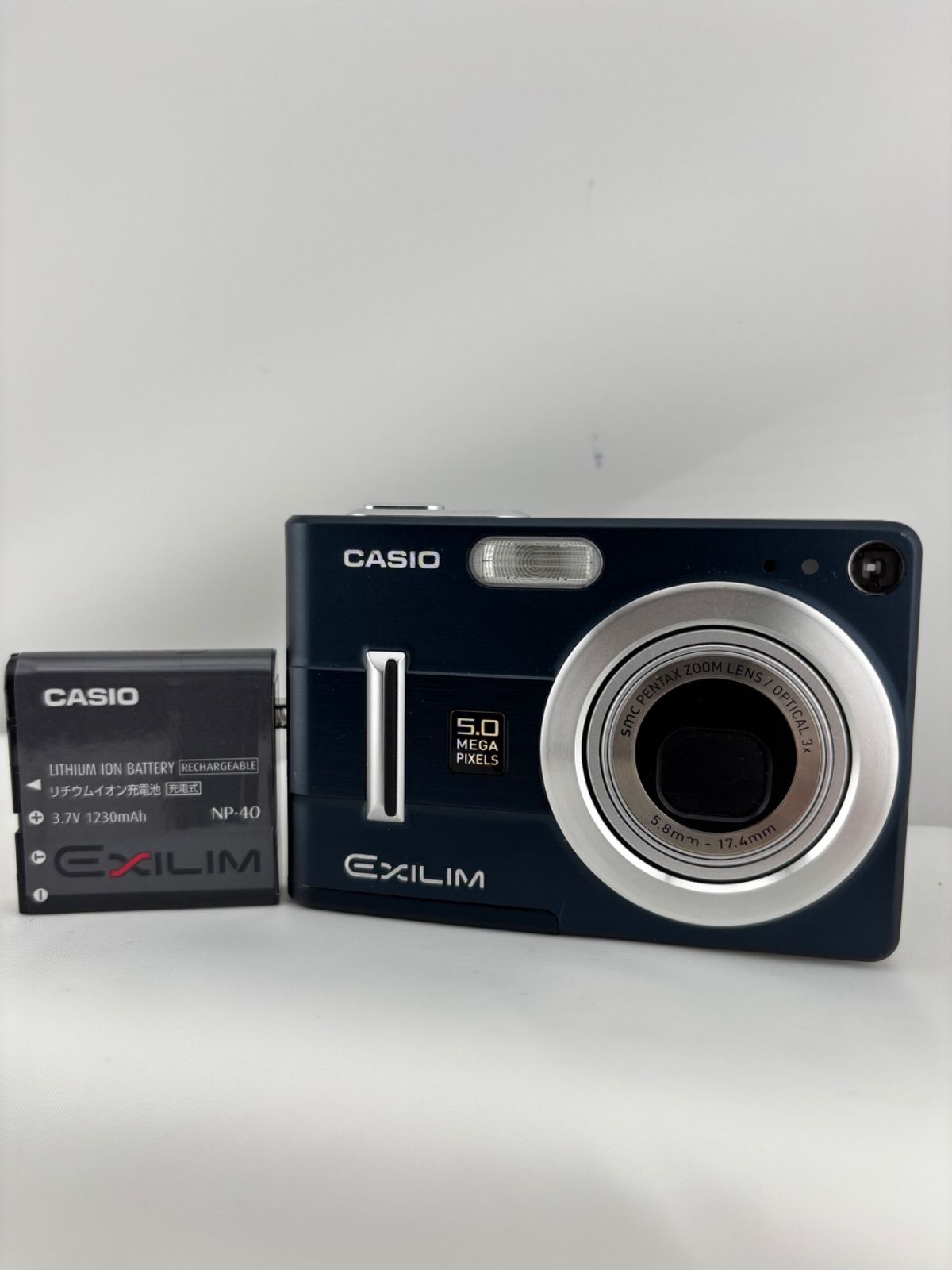2314 [Good Condition, Operation Confirmed] CASIO EXILIM EX-Z55 BLUE CASIO EXILIM