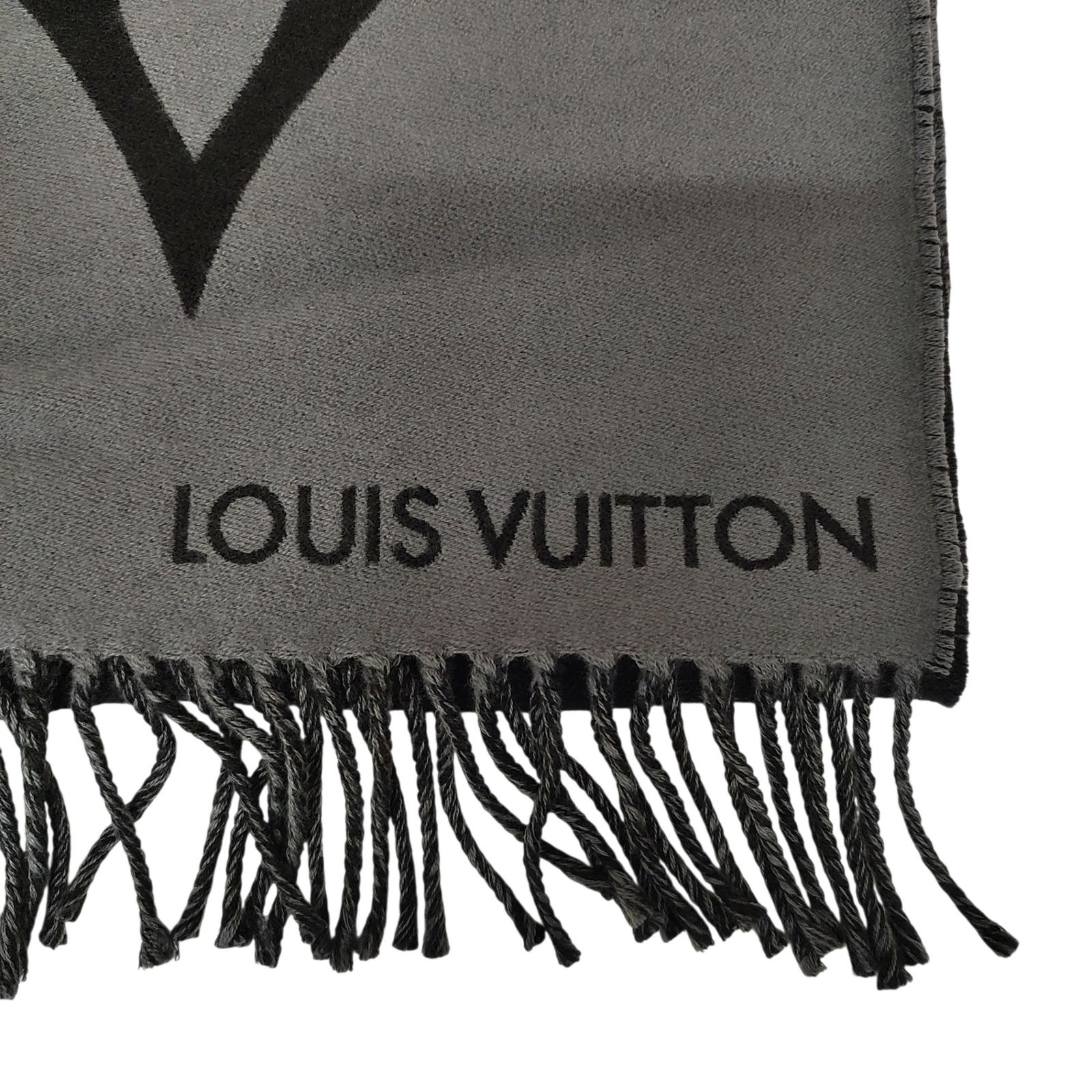 LOUIS VUITTON ルイ・ヴィトン ウール カシミヤ グラフィック デュアル
