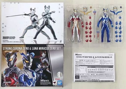 【中古】フィギュア S.H.Figuarts ストロングコロナゼロ ＆ ルナミラクルゼロセット 「ウルトラマンゼロ」 TAMASHII NATION 2019開催記念商品
