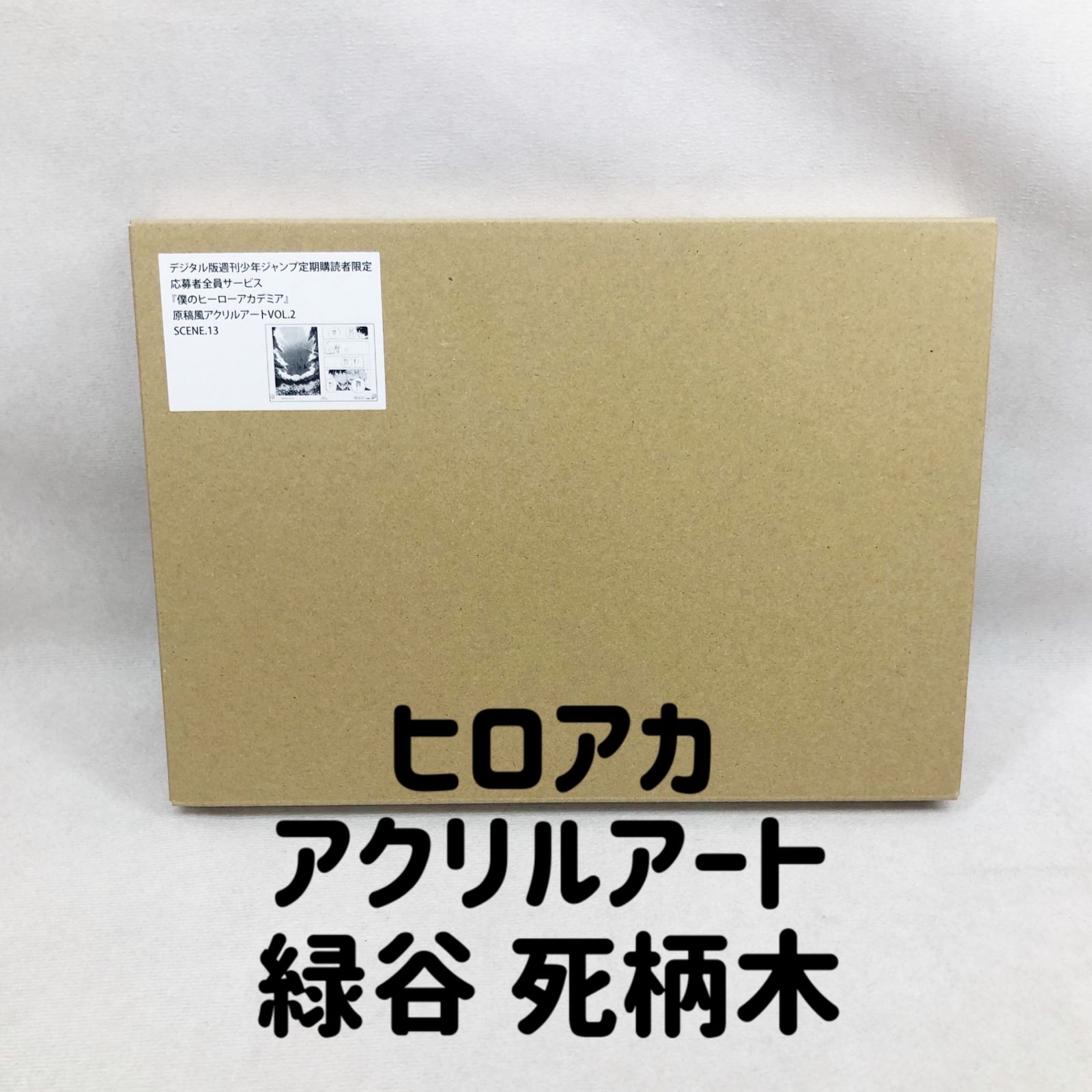 Zensa Digital Edition Weekly Shonen Jump My Hero Academia Manuscript Style Acrylic Art Vol. 2 SCENE.13 Hiroaka Midoriya Shigaraki 219