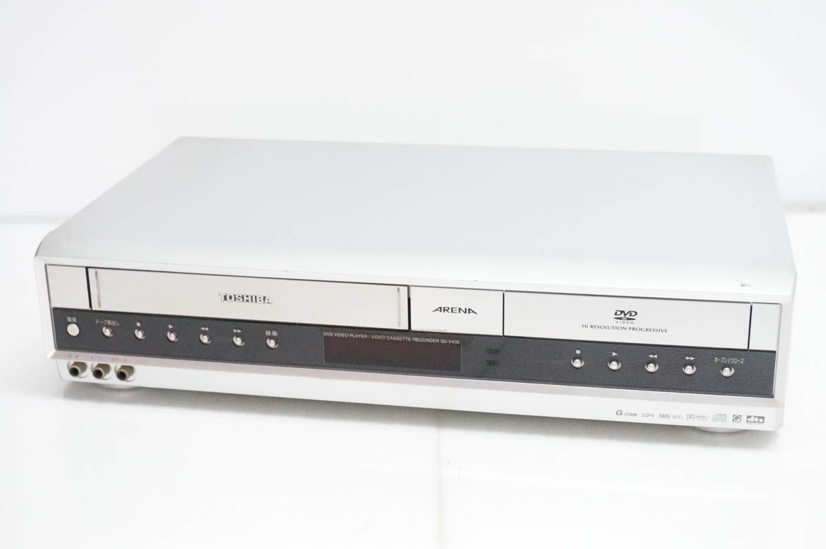 【中古】東芝TOSHIBA VTR一体型DVDビデオプレーヤー DVDプレーヤー一体型VHSビデオデッキ SD-V400