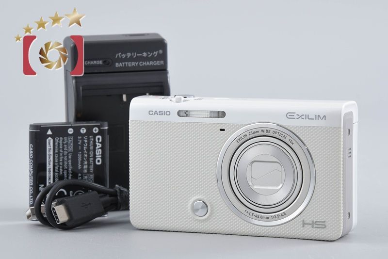 [Used] Casio Casio HIGH SPEED EXILIM EX-ZR50 white compact digital camera