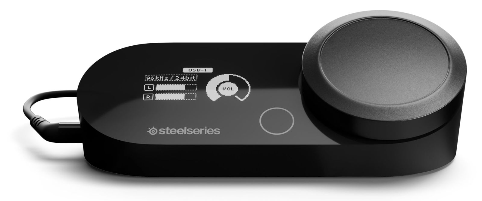 SteelSeries GameDAC Gen 2 有線 ミックスアンプ PS5 PS4 PC MixAmp ゲーミングヘッドセット用 ハイレゾ サラウンド 3.5mmオーディオジャック 光デジタル端子 USB 60262 [ブラック(本体)] [単品]