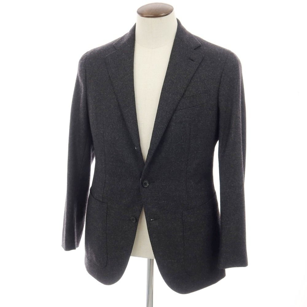 【中古】カルーゾ CARUSO ウール 3B テーラードジャケット ダークグレー【サイズ表記なし（L位）】【メンズ】 25,163円