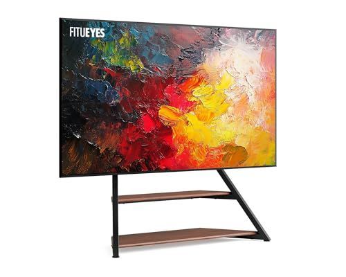 『特価』 テレビスタンド 壁寄せ テレビスタンド 棚板付き コード管理 75-100インチ対応 回転可能 高さ調整可能 DESIGN 耐荷重85kg VESA FITUEYES 800×600 エッフェルシリーズ